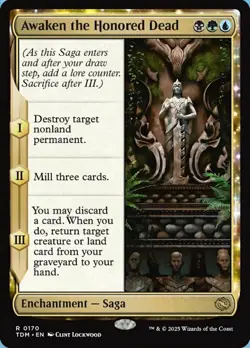 1 x Awaken the Honored Dead - Foil - Tarkir: Dragonstorm - NM-Mint - MTG - Image 1