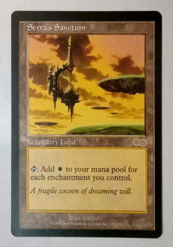MTG Serra's Sanctum #325 | Urza's Saga | NM- Never Played | Magic: The Gathering - Image 1