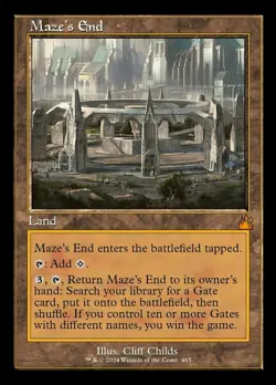 1 x Maze's End - Foil - Retro Frame - Ravnica Remastered - NM-Mint - MTG - Image 1