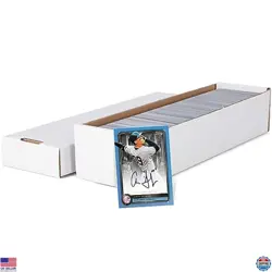 BCW 800 Count Cardboard Storage Boxes - 10 Pack | Organizer for Sports, MTG, - Image 1