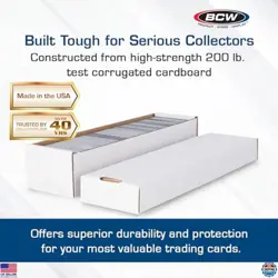 BCW 800 Count Cardboard Storage Boxes - 10 Pack | Organizer for Sports, MTG, - Image 2