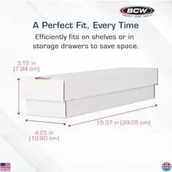 BCW 800 Count Cardboard Storage Boxes - 10 Pack | Organizer for Sports, MTG, - Image 3