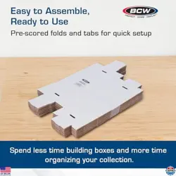 BCW 800 Count Cardboard Storage Boxes - 10 Pack | Organizer for Sports, MTG, - Image 5