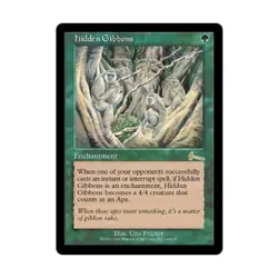 WOTC MtG Urza's Legacy Hidden Gibbons (R) EX - Image 1