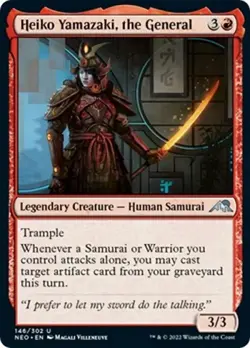 Heiko Yamazaki, the General - Near Mint MTG Kamigawa: Neon Dynasty - Image 1