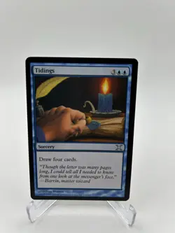 MTG 2007 Tidings - Sorcery 10th Edition 116/383 10E Uncommon Blue Magic Gatherin - Image 1
