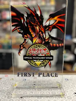 YUGIOH Tournament Trophies Red Eyes Black Dragon Official Konami - Image 1