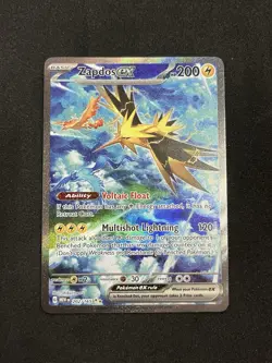 Pokemon TCG Zapdos EX Holo Card 202/165 Scarlet & Violet 151 NM - Image 1