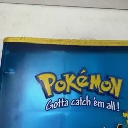 Pokemon Zip Card Album Binder 3 Ring Original 1999 Game Freak Nintendo Blue Used - Image 3