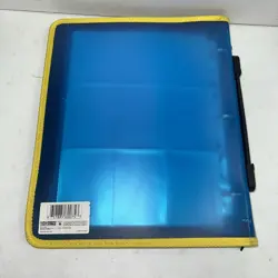 Pokemon Zip Card Album Binder 3 Ring Original 1999 Game Freak Nintendo Blue Used - Image 5