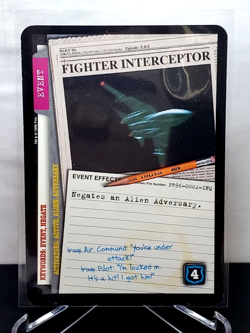 1996 The X-Files Collectible Card Game Promo Fighter Interceptor CCG Promo #4 - Image 1