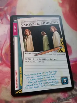 X-Files CCG Smoke & Mirrors - Promo Collectible Card Game - Image 1