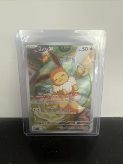 Pokemon TCG Eevee Prismatic Evolutions Promo SVP 173 Full Art Holo Card - Image 1