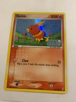 Pokemon TCG Torchic EX Crystal Guardians 65/100 Reverse Holo Common Card - Image 1