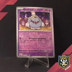 Pokemon Paldean Fates 042/091 Greavard Cosmos/Reverse Holo Costco Error Card - Image 1
