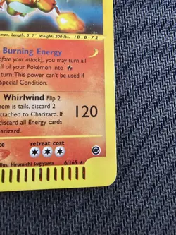 Pokemon TCG Charizard Expedition Holo Card 6/165 E Series E Reader - Image 5