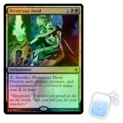 FOIL PERNICIOUS DEED Masters 25 Magic MTG MINT CARD - Image 1