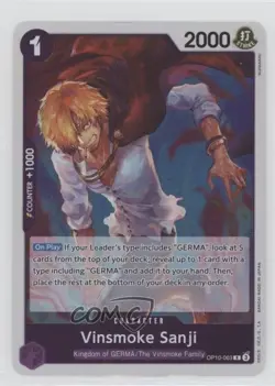 2025 One Piece Card Game: Royal Blood OP10 English R Vinsmoke Sanji #OP10-063 - Image 1