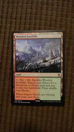 Magic: the Gathering / MtG Wooded Foothills x1 Khans of Tarkir - Image 1
