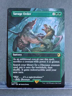 Savage Order (Borderless); Universes Beyond: Jurassic World Collection... - Image 1