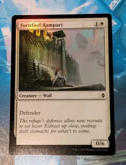 MTG *FOIL * Battle for Zendikar Common FORTIFIED RAMPET NM - Image 1