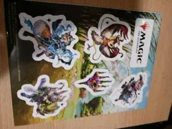 🎇 MtG🐻 Bloomburrow 🦝decal/sticker sheet🐰&🪷 5 Mana Symbols🪷 - Image 1