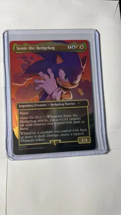 Sonic the Hedgehog (Rainbow Foil) Secret Lair Drop MTG MINT - Image 1