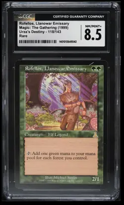 MTG - Rofellos, LLanowar Emissary - CGC 8.5 - Magic the Gathering - Image 1