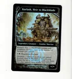 Korlash, Heir to Blackblade. Future Sight Prerelease Promo. NM. Foil. MTG - Image 1