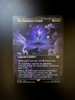 MTG Final Fantasy English The Darkness Crystal Borderless 0335 Foil - Image 1