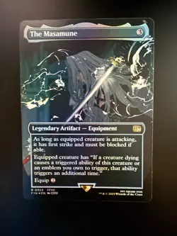 MTG Final Fantasy English The Masamune Borderless 0353 Foil - Image 1