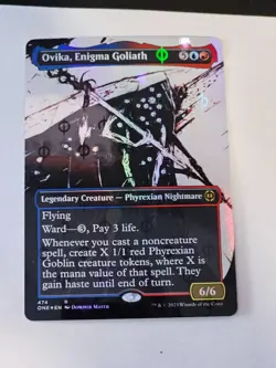 MTG - Ovika, Enigma Goliath FOIL Step and Compleat - Phyrexia All Will Be One - Image 1