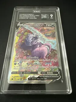 Pokemon TCG Galarian Slowking v 2021 Chilling Reign UR #179/198 - Image 1
