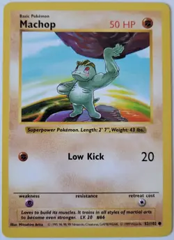 Pokemon TCG | Machop 52/102 | Base Set Shadowless | NM - Image 1