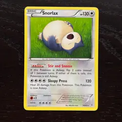 Snorlax 58/83 Pokemon Generations XY Regular Rare Card MP - Image 1