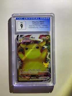 Pikachu VMAX SWSH062 Pokemon Celebrations Black Star Promos CGC 9 - Image 1