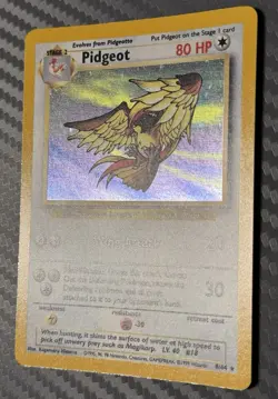 Pokemon TCG Jungle Pidgeot 8/64 Holo ERROR No Set Symbol - Image 2