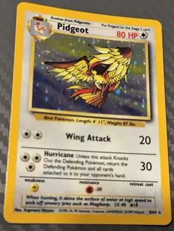 Pokemon TCG Jungle Pidgeot 8/64 Holo ERROR No Set Symbol - Image 3