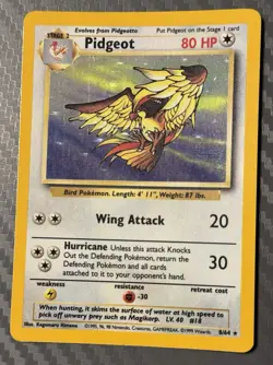 Pokemon TCG Jungle Pidgeot 8/64 Holo ERROR No Set Symbol - Image 4