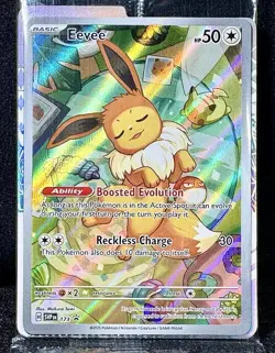 🔥Eevee 173 S&V: “Full Art” SEALED PROMO (w/dividers) “TRUE” Pokemon Treasure! A - Image 1