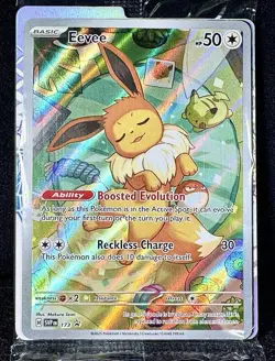 🔥Eevee 173 S&V: “Full Art” SEALED PROMO (w/dividers) “TRUE” Pokemon Treasure! C - Image 1