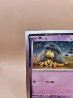 Pokemon Abra 063/165 Cosmos Holo Promo SV 151 HD GALAXY SWIRL - Image 3