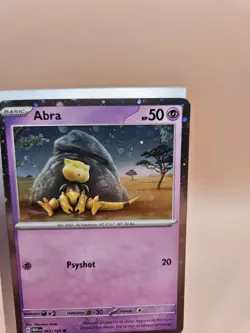 Pokemon Abra 063/165 Cosmos Holo Promo SV 151 HD GALAXY SWIRL - Image 4