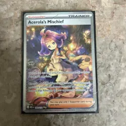 Pokemon Mega Evolution Acerola's Mischief Secret Illustration Rare, #183/132 - Image 1