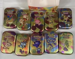 *Empty* Pokemon 151 Mini Tin Set - Includes Art & Display Tins Only No Packs - Image 1