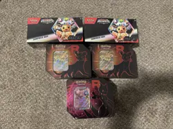Sealed Pokemon TCG Lot Prismatic Evolutions Surprise Boxes And Team Rocket Tins! - Image 1
