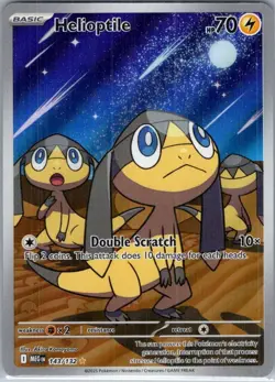 Helioptile Pokemon Mega Evolutions ME1 143/132 - Image 1
