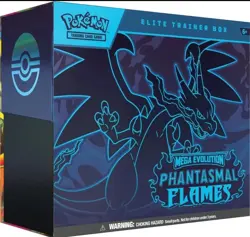 POKEMON TCG - MEGA EVOLUTIONS PHANTASMAL FLAMES - FACTORY SEALED - ETB BOX - - Image 1