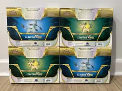 Pokemon TCG Glaceon V Star (x2) and Leafeon V Star (x2) Special Collection Boxes - Image 2