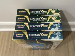Pokemon TCG Glaceon V Star (x2) and Leafeon V Star (x2) Special Collection Boxes - Image 3